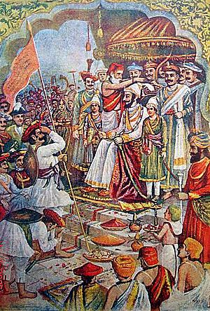 Archivo:The coronation of Shri Shivaji