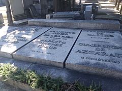 Tumba de Francisco Giner de los Ríos y otros miembros de la Institución Libre de Enseñanza, cementerio civil de Madrid