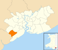 Wales Newport Community Marshfield map.svg