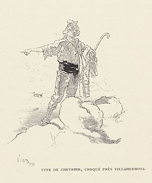 Archivo:1901, Au pays de Don Quichotte, Type de chevrier, croqué près Villahermosa, Vierge