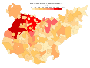 Badajoz poblacion 2018