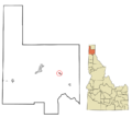 Bonner County Idaho Incorporated and Unincorporated areas Hope Highlighted