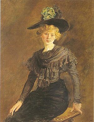 Archivo:Carlota Vidal, germana de la pintora Lluïsa Vidal, c.1905