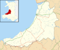 Ceredigion UK location map