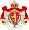 Coat of Arms of the Monarch of Norway (Member of Garter Variant).svg