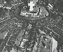 Archivo:Congreso Eucarístico Buenos Aires Monumento de los Españoles 1934