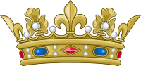 Crown of a Prince of the Blood of France (variant).svg
