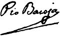 Firma de Pio Baroja