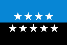 Flag of the European Coal and Steel Community 9 Star Version