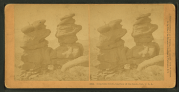 Hilarious gods, Garden of the Gods, Col., U.S.A, from Robert N. Dennis collection of stereoscopic views