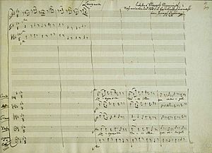Archivo:Manuscript of the last page of Requiem