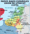 Map Union of Arras and Utrecht 1579-es