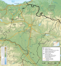 Archivo:Mapa físico de Navarra