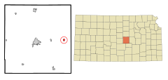 McPherson County Kansas Incorporated and Unincorporated areas Canton Highlighted.svg
