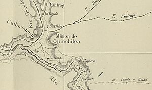 Archivo:Mision de Quinchilca en el Mapa de la Expedicion de Francisco Vidal Gormaz