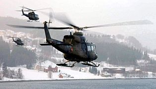 Norwegian military Bell 412SP helicopters