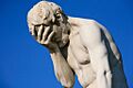 Paris Tuileries Garden Facepalm statue