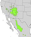 Purshia mexicana range map
