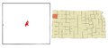 Sherman County Kansas Incorporated and Unincorporated areas Goodland Highlighted