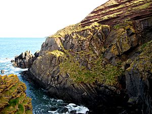 Archivo:Siccar point SE cliff