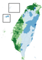 Taiwan presidential election map detailed 2020