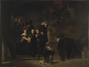 Archivo:The Fire at the Royal Palace, Stockholm, May 7th, 1697 (Johan Fredrik Höckert) - Nationalmuseum - 18358