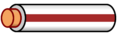 Wire white brown stripe