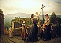 A Cross at Vomero (1869) by Francesco Saverio Altamura (Foggia 1822-Naples 1897)