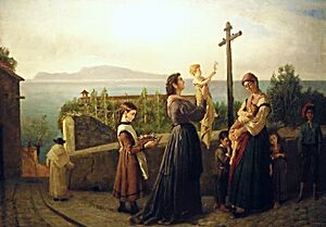 Archivo:A Cross at Vomero (1869) by Francesco Saverio Altamura (Foggia 1822-Naples 1897)