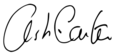 Ash Carter signature