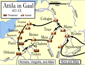Archivo:Attila in Gaul 451CE