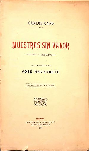 Archivo:Carlos Cano ; con un prólogo de José Navarrete