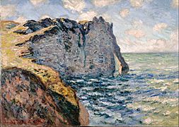 Claude Monet - The Cliff of Aval, Etrétat - Google Art Project
