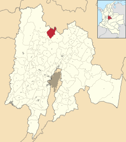 Paime ubicada en Cundinamarca