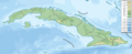 Cuba physical map
