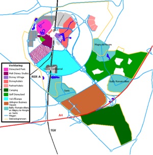Archivo:Disneyland Resort Paris - Plattegrond