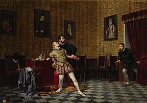 Archivo:El príncipe don Carlos y el duque de Alba (Museo del Prado)
