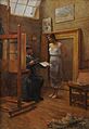 En el taller - Eduardo Sívori
