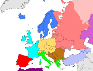 Archivo:Europe subregion map world factbook