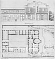 Hôtel de Bourbon-Condé - floor plan and elevation - Parker1967