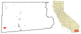 Imperial County California Incorporated and Unincorporated areas Ocotillo Highlighted.svg