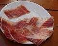 Jamon Iberico de Bellota served
