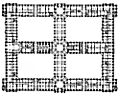 LUIGI VANVITELLI, ROYAL PALACE, PLAN, CASERTA, ITALY, 1752-1774