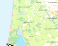 Map commune FR insee code 33300