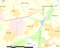 Map commune FR insee code 62132