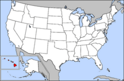 Archivo:Map of USA highlighting Hawaii