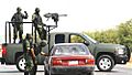 Mexican troops operating at a random checkpoint 2009