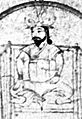 Miran Shah (seated).Timurid genealogy, 1405-1406 (Topkapi Sarayi Müzesi, H.2152) folio 33b