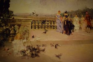 Archivo:Paisaje de una terraza en Roma. 1890. Detalle
