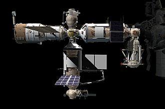 Archivo:Russian Orbital Segment - post Nauka launch (3D rendering)